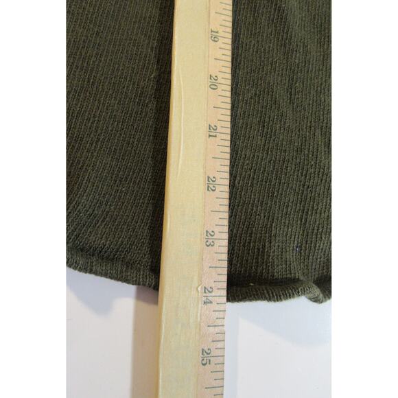 Miss Me Vintage Olive Green ButtonUp Long Sleeve Shirt Embroidered Back Ladies M - Picture 10 of 11